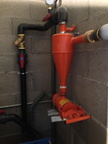 Filtre cyclone sur installation de pompe a chaleur geothermie